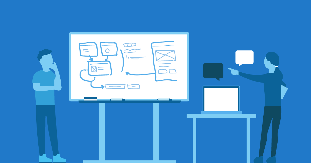 A technical interview setting where a candidate is solving a complex coding problem on a whiteboard while a senior engineer observes. The whiteboard is filled with algorithms, system architecture diagrams, and logic flows. The image captures the tension of a real-time skills assessment, contrasting the messy, hands-on process of live problem-solving with the static, formal credentials found on a resume. The lighting is professional, and the atmosphere suggests a rigorous evaluation of practical technical expertise.