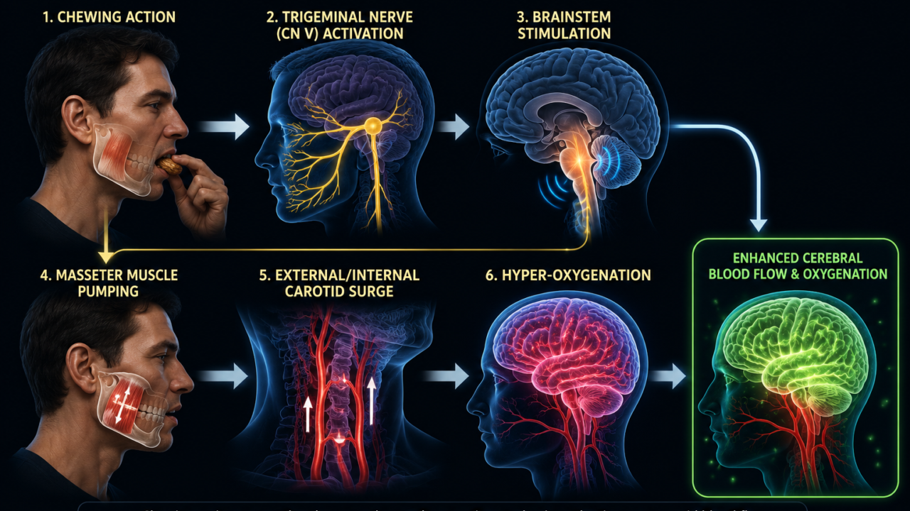 Chewing to Focus and How the Simple Act of Mastication Optimizes Brain Chemistry and Cognitive Endurance