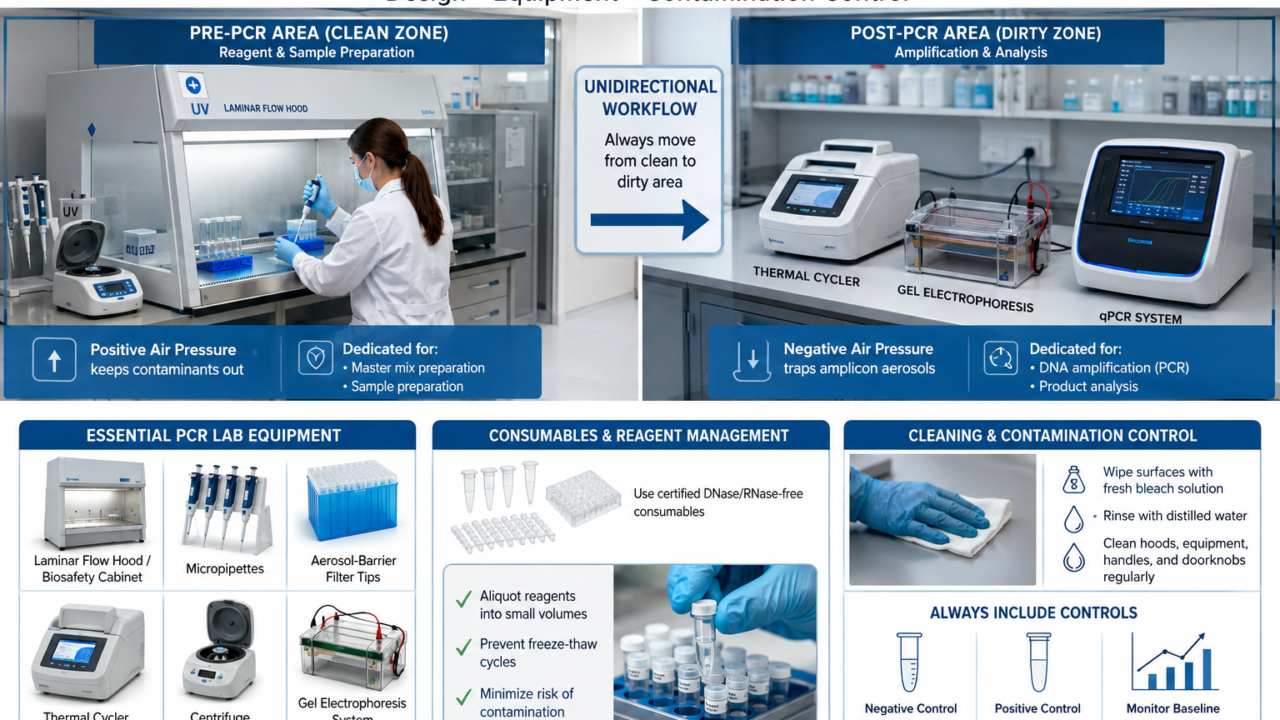 How to Set Up a PCR Lab from Scratch: A Comprehensive Guide to Designing an Efficient PCR Laboratory and Selecting Your PCR Lab Equipment