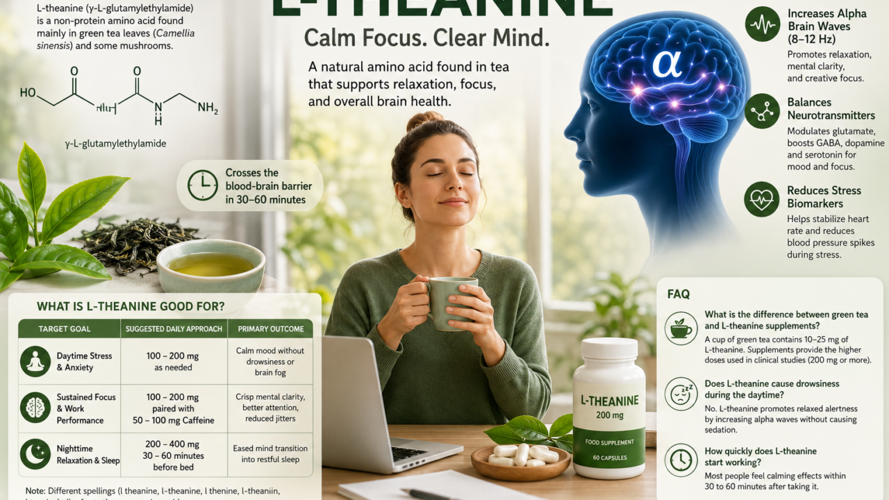 Unlocking the Science of L-Theanine for Calm Focus and Brain Health
